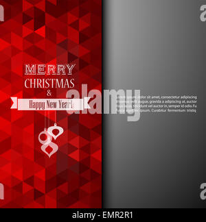 Illustrazione Vettoriale di Natale sfondo vintage. Foto Stock