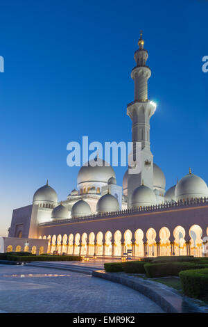 Sheikh Zayed Grande moschea Foto Stock