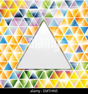 Abstract triangoli lucida bright pattern. Sfondo vettoriale Illustrazione Vettoriale