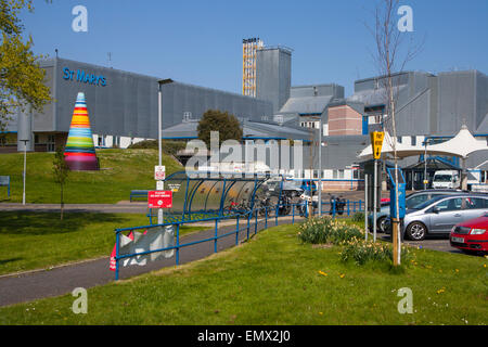 Emergenza e di intervento in caso di incidenti, St Mary, ospedale, Newport,Isle of Wight, Eng;e, Regno Unito, Foto Stock