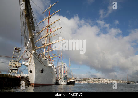 Tall Ships Regatta;; Falmouth 2014 Cornwall, Regno Unito Foto Stock