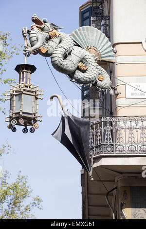 Casa Bruno Cuadros, La Rambla, Barcelona, Catalogna, Spagna Foto Stock