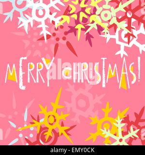 Auguri di Natale Cartoline scheda modello modificabile. EPS vettore 10 Illustrazione Vettoriale