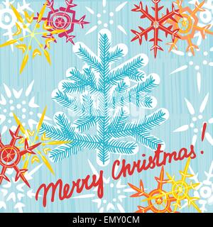Auguri di Natale Cartoline scheda modello modificabile. EPS vettore 10 Illustrazione Vettoriale