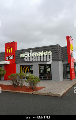 Il ristorante McDonald's a nord di Sydney, N.S., Foto Stock