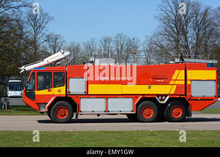 Aeroporto Servizio Antincendio carrello presso l'Imperial War Museum Duxford Foto Stock