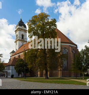 FURSTENWALDE AM SPREE, Germania - 09 ottobre 2012: la Cattedrale di Santa Maria è un regno chiesa protestante. Foto Stock