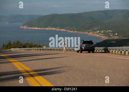 Cabot Trail, Nova Scotia Foto Stock