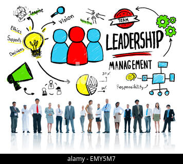 Diversity Business People Leadership Management Team aziendale Concept Foto Stock