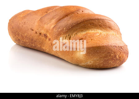 Freschi di forno pane tradizionale su sfondo bianco Foto Stock