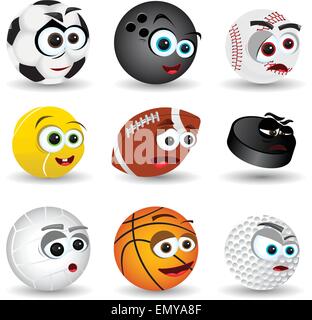 Sfere di sport Illustrazione Vettoriale