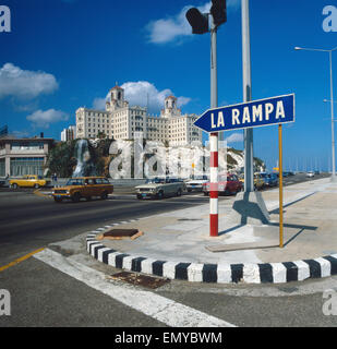 Eine Reise nach Havanna, Kuba, Karibik 1970er Jahre. Un viaggio a L'Avana, Cuba, il Caribe 1970s. Foto Stock