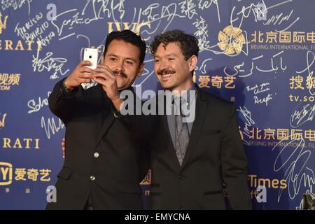 Beijing, Pechino, CHN, Cina. 23 apr, 2015. Pechino, Cina - 23 APR 2015: (solo uso editoriale. Cina OUT) tappeto rosso durante la cerimonia di chiusura della 5a Beijing International Film Festival. Credito: SIPA Asia/ZUMA filo/Alamy Live News Foto Stock