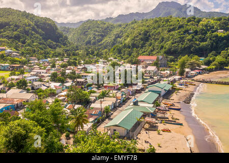 Anse La Raye Villaggio Santa Lucia West Indies Foto Stock