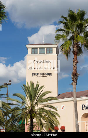 Orlando Premium Outlet Shopping Mall a Vineland, Orlando Florida USA Foto Stock