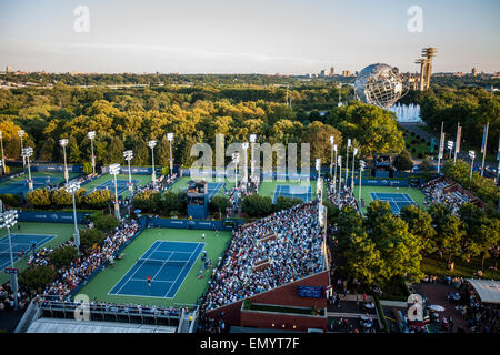 Vista al di fuori dell'Arthur Ashe Stadium US Open QUEENS, NY 2009 Foto Stock