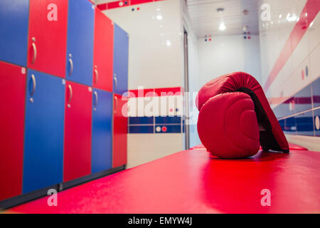 Primo piano immagine di un Locker room Foto Stock