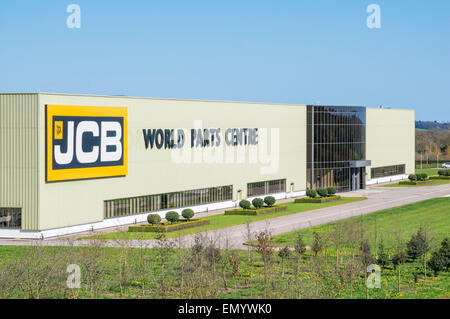 JCB parti World Center Factory, Beamhurst, Uttoxeter, Staffordshire, Inghilterra, Regno Unito GB UE, Europa Foto Stock