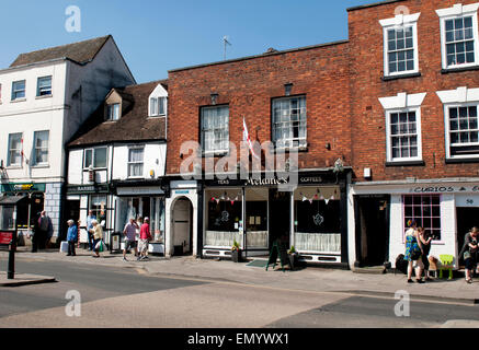 High Street, Tewkesbury, Gloucestershire, England, Regno Unito Foto Stock