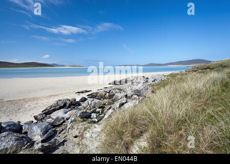 Spiaggia di marea di Luskentire, Isle of Harris, Ebridi Esterne, Scozia. Foto Stock