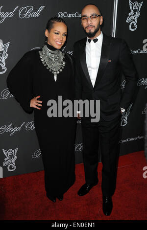 Gabrielle Angel Foundation ospita Angel Ball 2014 - tappeto rosso arrivi con: Alicia Keys,SWIZZ BEATZ Dove: Manhattan, New York, Stati Uniti quando: 20 Ott 2014 Foto Stock