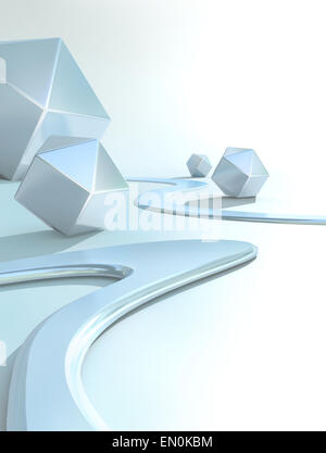 Abstract background geometrica Foto Stock