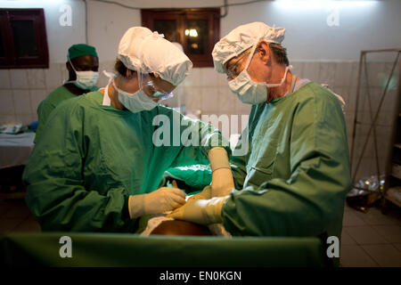 Emergenza sanitaria nella Repubblica Centrale Africana Foto Stock