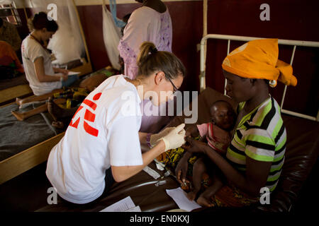 Emergenza sanitaria nella Repubblica Centrale Africana Foto Stock