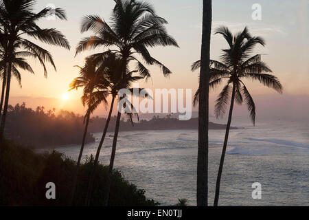 Cape Weligama,Sri Lanka: sunrise Foto Stock