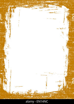 Orange Grunged confine - altamente dettagliate Vector grunge graphic. Foto Stock