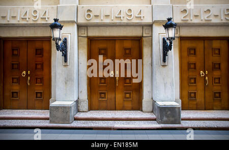 Interno del Christopher Columbus lighthouse in Santo Domingo, Repubblica Dominicana Foto Stock