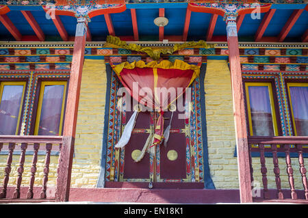 Gomba, Marpha, Annapurna Area di Conservazione, Mustang distretto, Regione Occidentale, Nepal Foto Stock