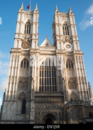 Westminster Abbey facciata Foto Stock