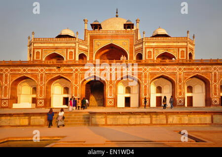 INDIA Haryana, Delhi, tomba di Humayun (XVI secolo). Foto Stock