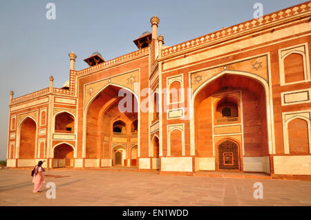 INDIA Haryana, Delhi, tomba di Humayun (XVI secolo). Foto Stock