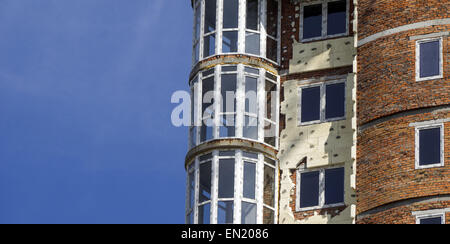 Aprile 24, 2015 - isolamento termico di un edificio con appartamenti di pannelli in poliuretano (credito Immagine: © ZUMA filo) Foto Stock