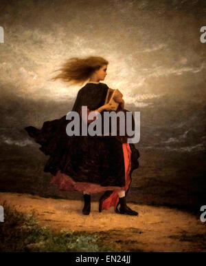 La ragazza che ho lasciato dietro di me, circa 1872 Eastman Johnson Foto Stock