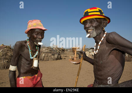 Dasanesh tribù in Etiopia Foto Stock