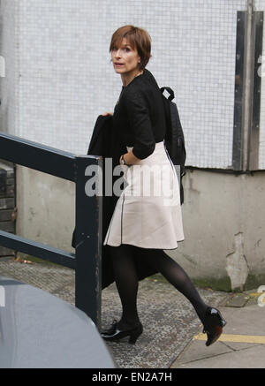 Amelia Bullmore fuori ITV Studios con: Amelia Bullmore dove: Londra, Regno Unito quando: 22 Ott 2014 Foto Stock