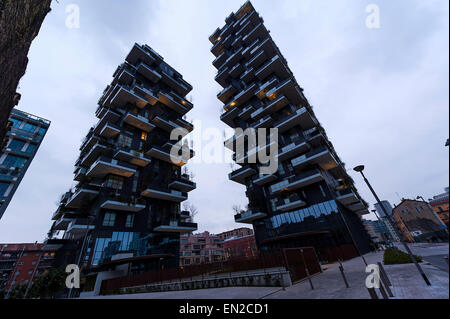 Bosco Verticale Milano, Italia Foto Stock