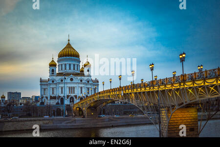 La Cattedrale di Cristo Salvatore a Mosca, Russia Foto Stock