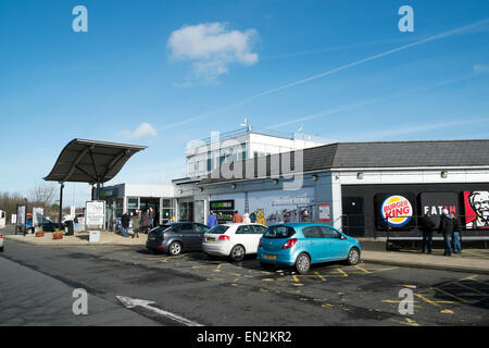 Charnock Richard stazione di servizio autostradale M6 Chorley Lancashire North West England Regno Unito Foto Stock