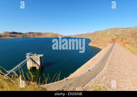 Il lago di Argyle, Parete Dam, Kimberley, Australia occidentale Foto Stock