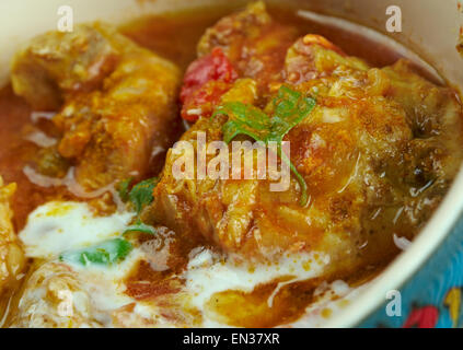 Murgh Dopiaza - significato persiano un curry South-Asian piatto. Foto Stock