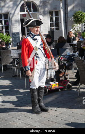 Cerimonia di chiavi in Grand ante Square, Gibilterra, British terroritory in Europa meridionale Foto Stock