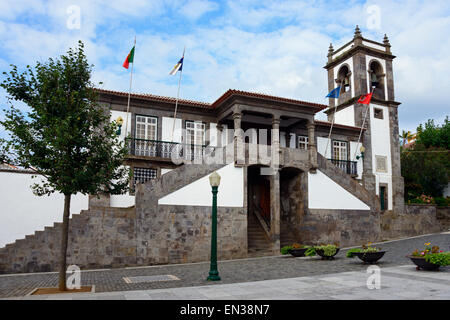 Town Hall, Praia da Vitoria, Terceira, Azzorre, Portogallo Foto Stock