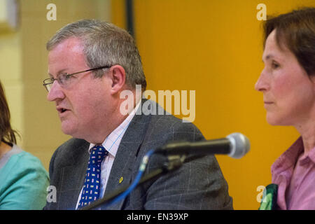 Elezioni generali 2015 hustings in Strathpeffer Foto Stock