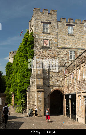 Regno Unito, Inghilterra, Somerset, Taunton, il castello di prua, ultima parte rimanente del castello il bailey esterno Foto Stock