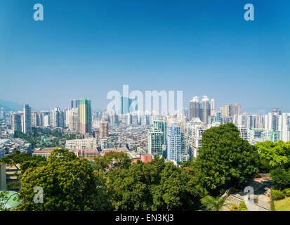 Vista del centro di Macao macao blocchi residenziali area in Cina Foto Stock