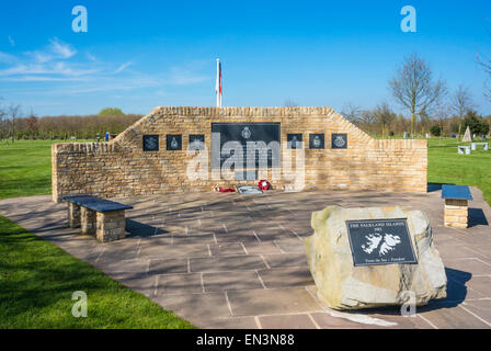 Falkland War Memorial National Memorial Arboretum Alrewas Staffordshire England Regno Unito GB EU Europe Foto Stock